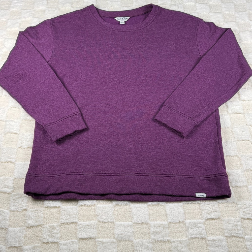 Orvis Maroon Sweatshirt Women's Size M